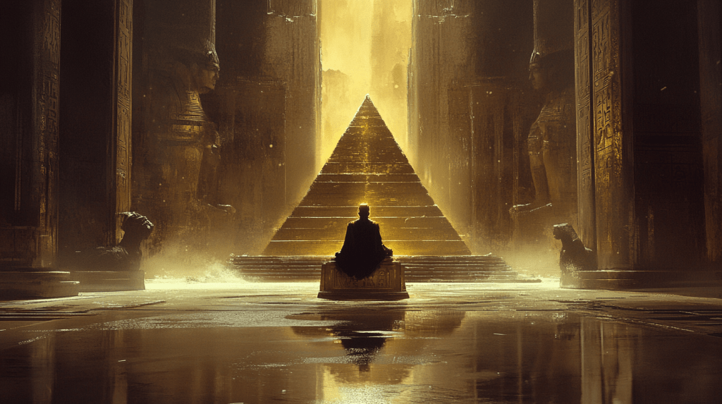 The pharaoh’s paradox: a throne of shadows and a tomb of&nbsp;echoes.